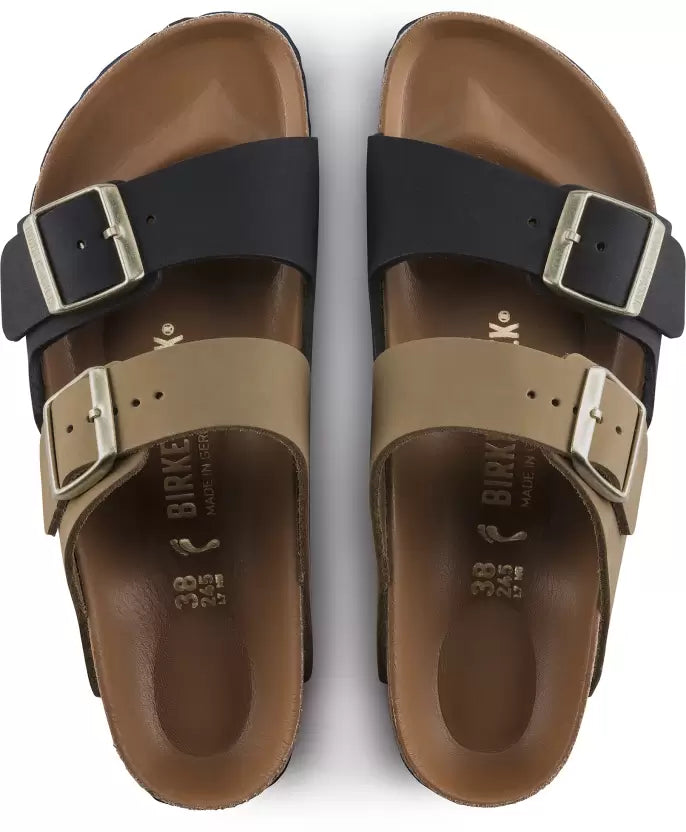 BIRKENSTOCK Arizona Split Color-Block Leather Sandals - Monochrome Chic with Premium Craftsmanship - Multiple Colors & Sizes