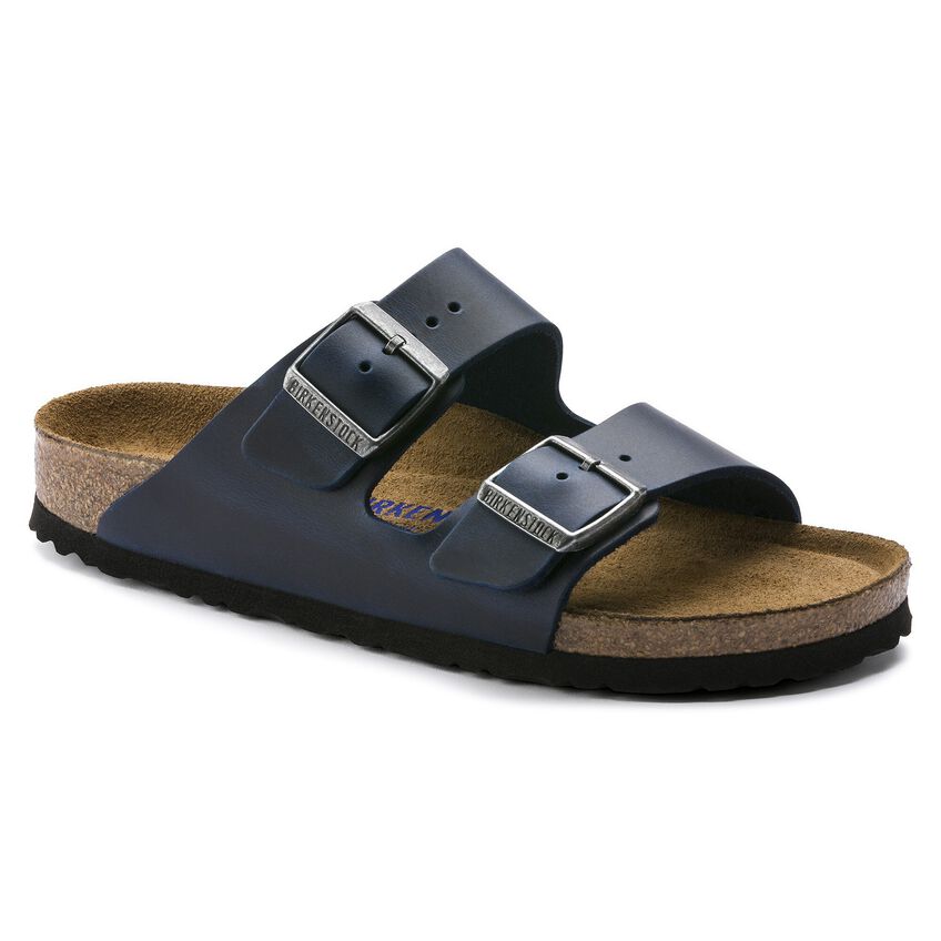 Birkenstock Arizona BS - Oiled Leather Sandal - Soft Footbed with Anatomically Shaped Cork-Latex - Adjustable Metal Pin Buckles - EVA Sole - Suede Footbed Lining - Made in Germany