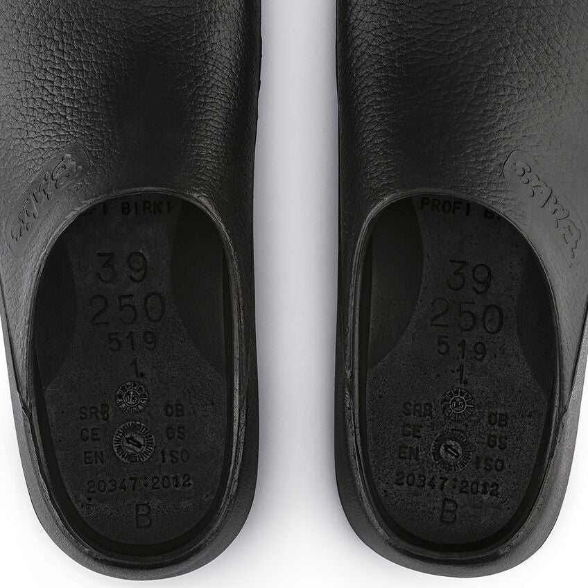 BIRKENSTOCK PROFI BIRKI BLACK POLYURETHANE