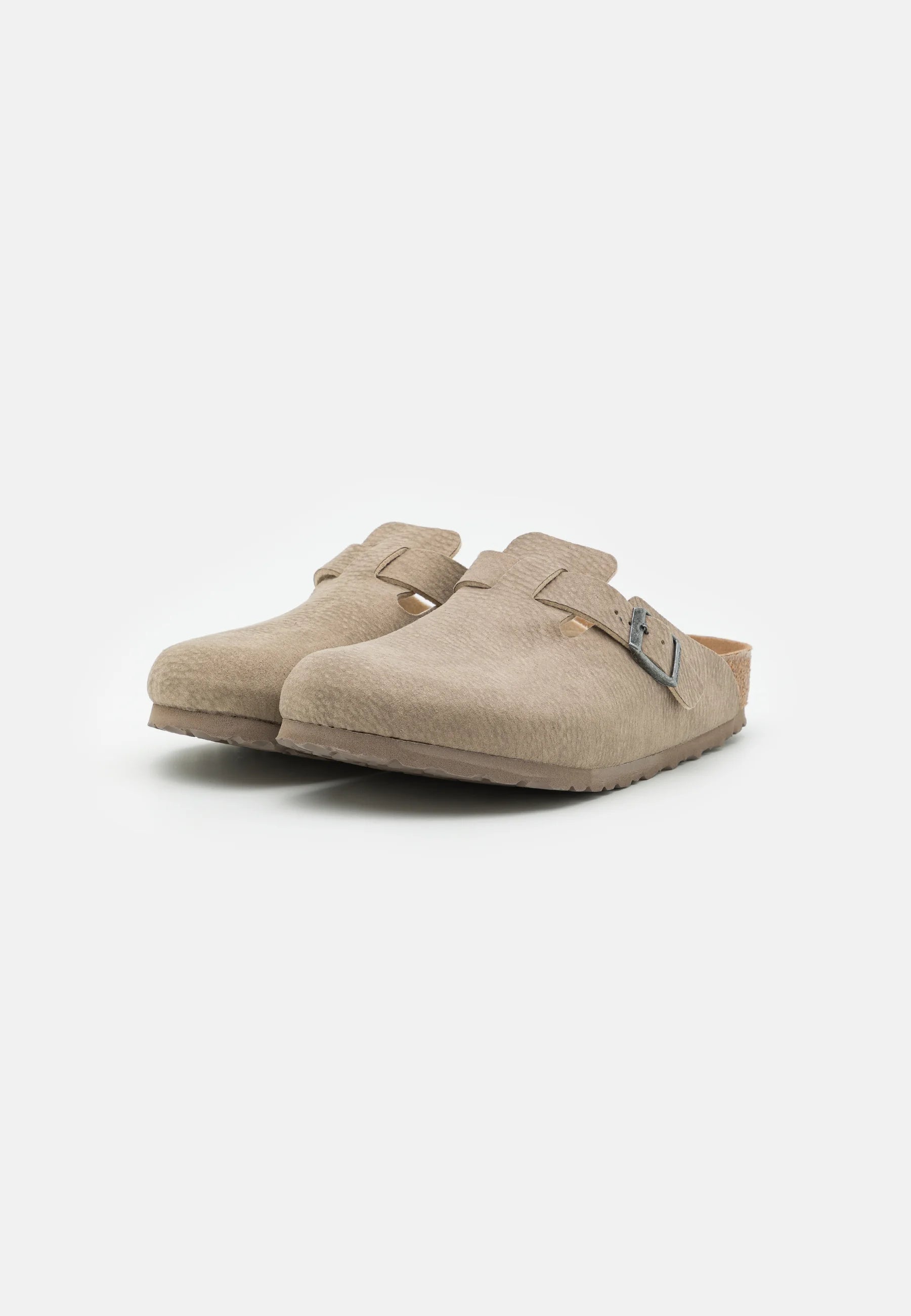 BIRKENSTOCK BOSTON DESERT BUCK WHALE GRAY NUBUCK REGULAR