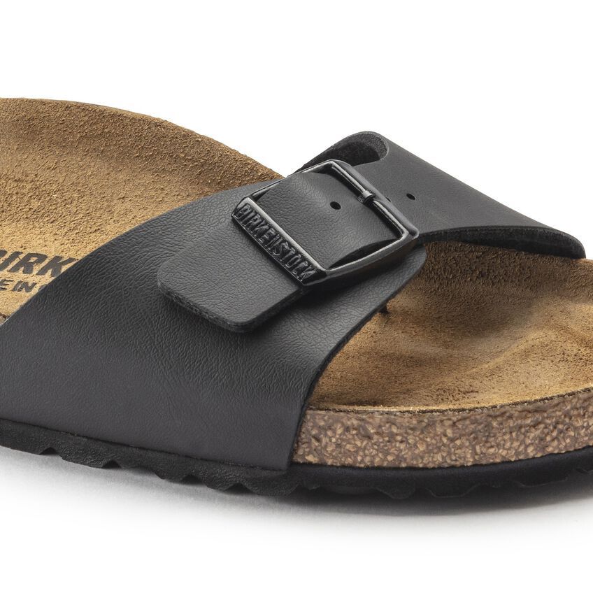 Birkenstock Madrid BS Birko-Flor Nubuck Upper - Cork-Latex Footbed - Adjustable Strap - EVA Sole - Multiple Colors and Size