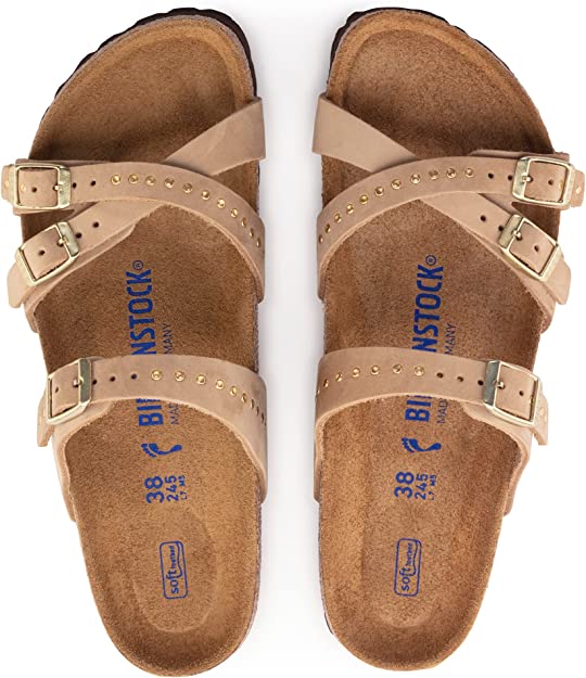 BIRKENSTOCK FRANCA SOFT FOOTBED RIVET SANDCASTLE NUBUCK