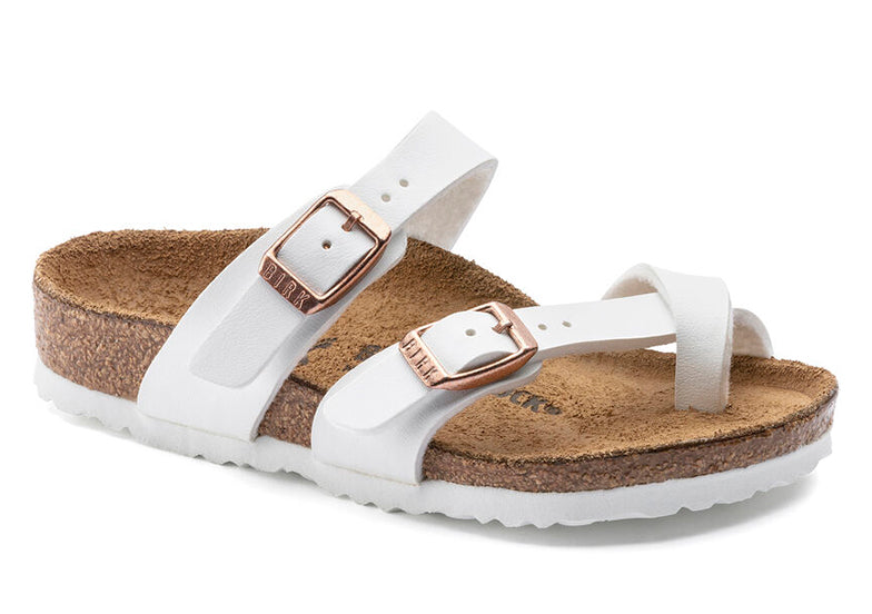 BIRKENSTOCK MAYARI KID WHITE BIRKO FLOR NARROW