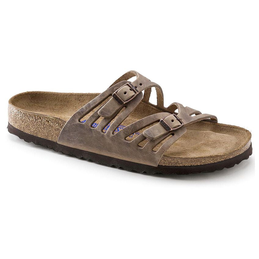 BIRKENSTOCK GRANADA TOBACCO SOFT FOOTBED OIL LEATHER REGULAR