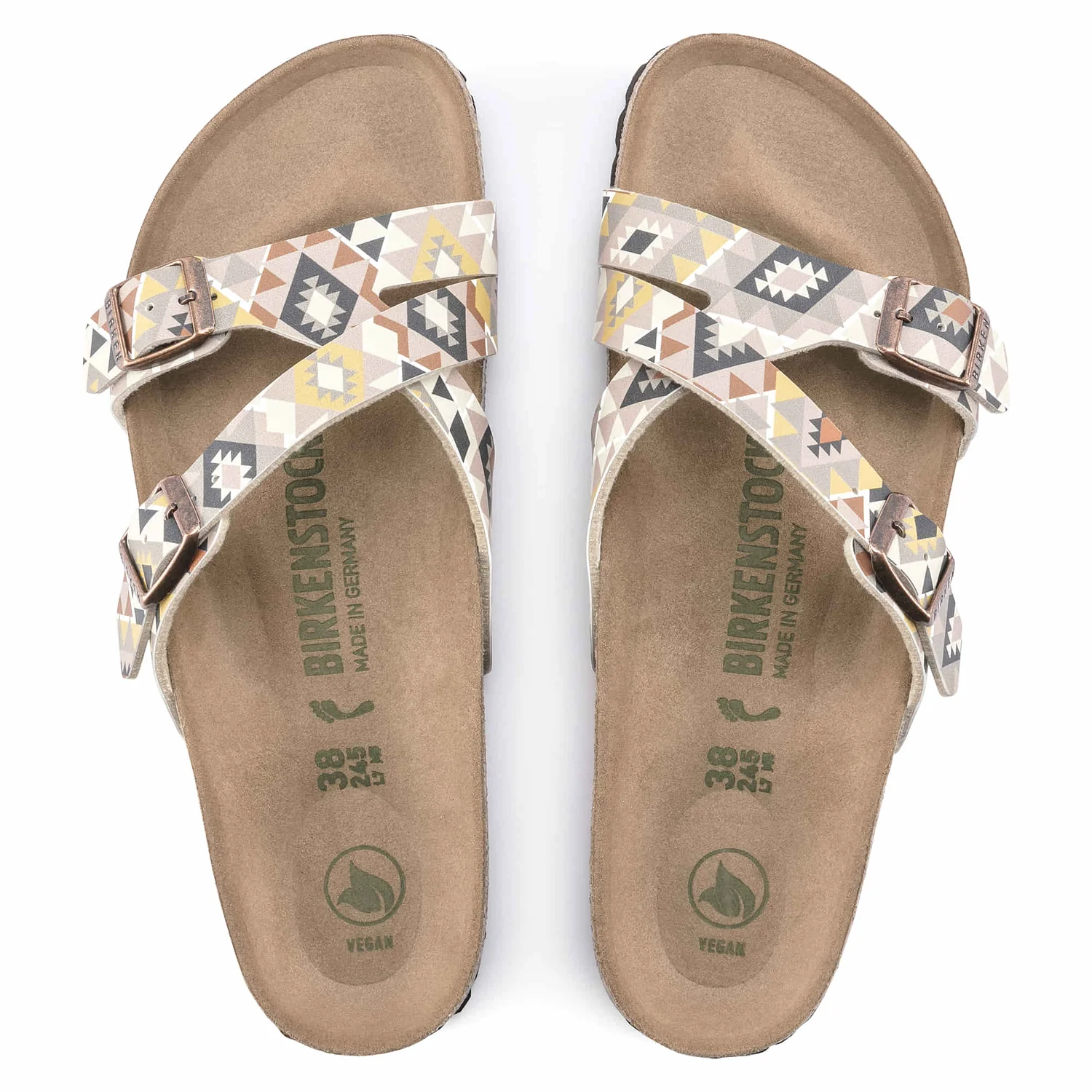 Birkenstock Yao Balance Geometric Strap Sandal - Iconic Comfort - EVA Sole - Anatomically Shaped Footbed - Adjustable Buckles - Multiple Colors and Size