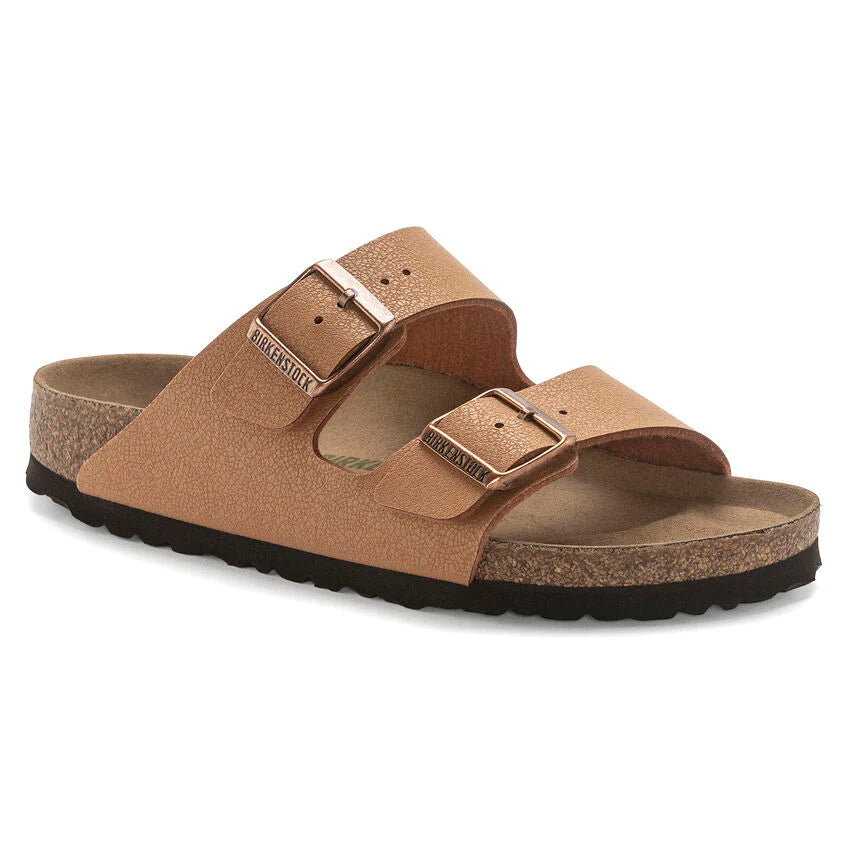 BIRKENSTOCK ARIZONA VEGAN PECAN BIG BUCKLE NARROW