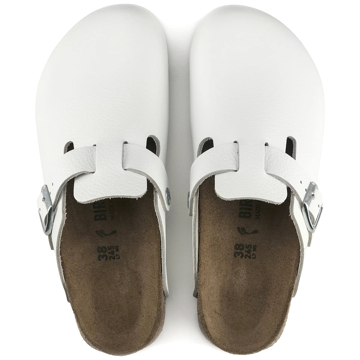 BIRKENSTOCK BOSTON WHITE LEATHER