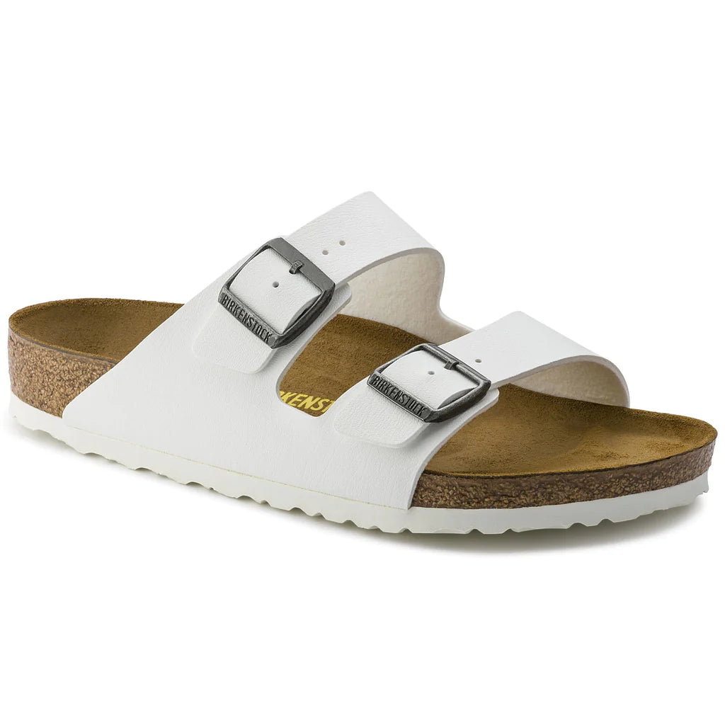 BIRKENSTOCK ARIZONA ANVIL WHITE BIRKO FLOR NARROW