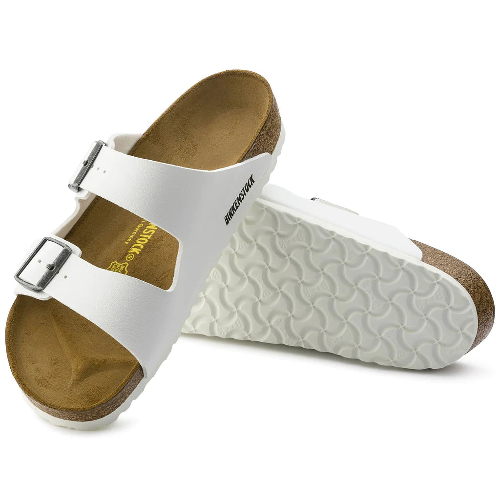 BIRKENSTOCK ARIZONA ANVIL WHITE BIRKO FLOR NARROW