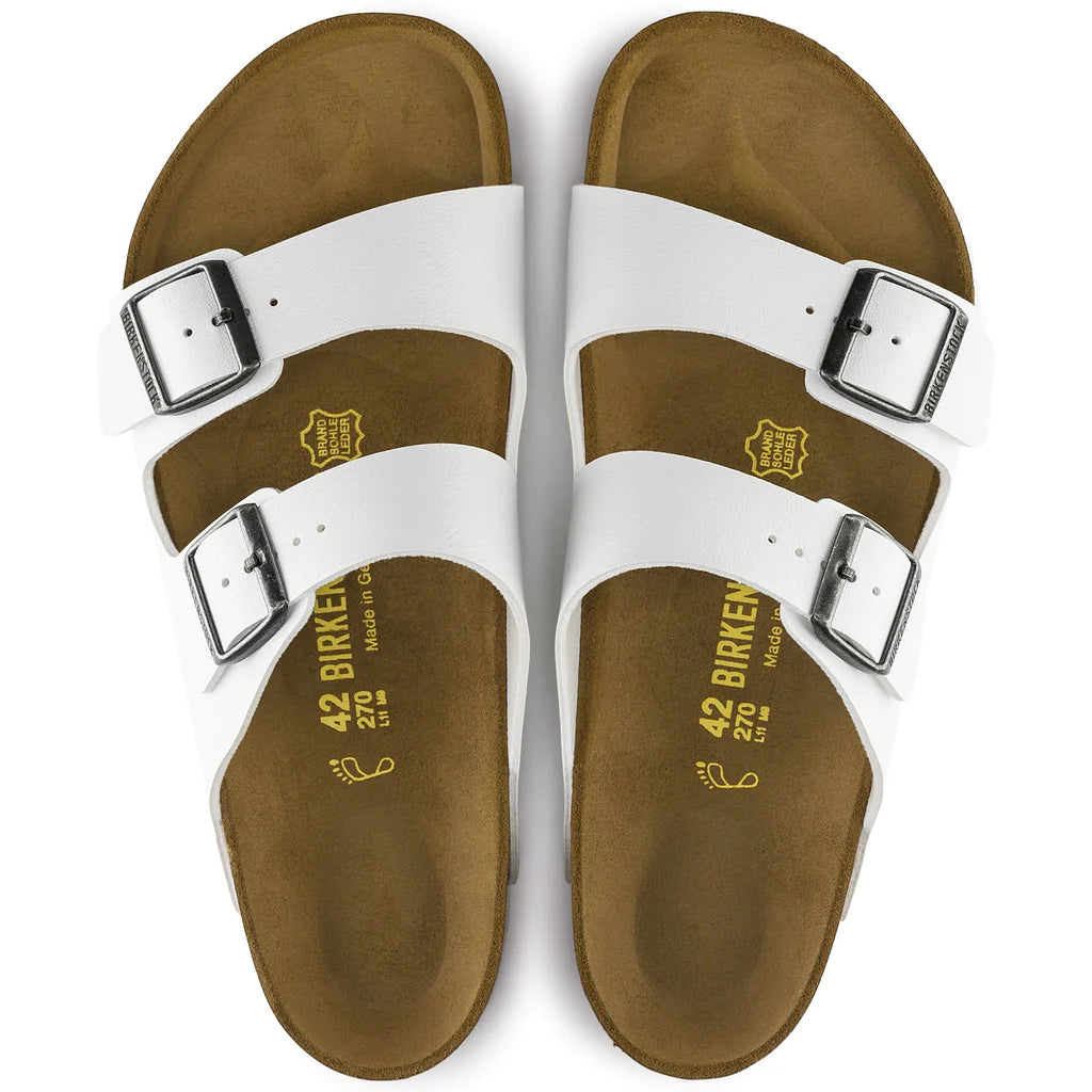 BIRKENSTOCK ARIZONA ANVIL WHITE BIRKO FLOR NARROW