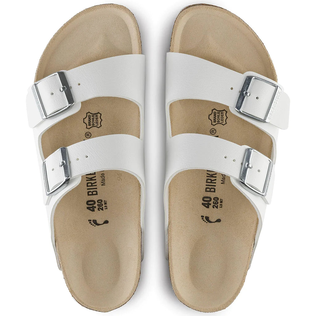 BIRKENSTOCK ARIZONA ANVIL WHITE BIRKO FLOR REGULAR