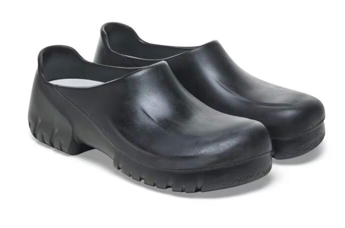 Birkenstock A 640 PU Clog - Safety Work Shoe - Steel Toe Protection - Slip Resistant Sole - Washable Footbed