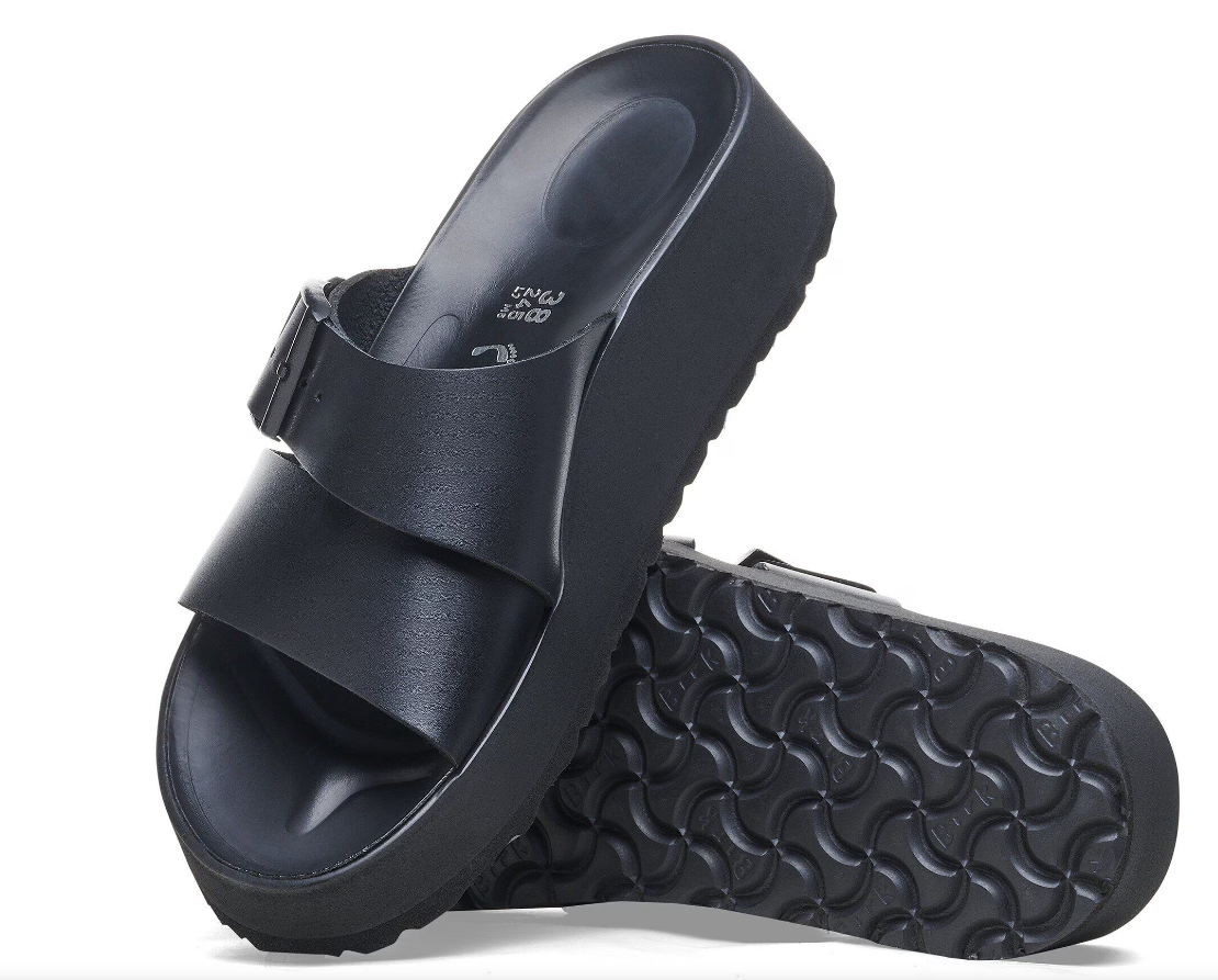 Birkenstock Almina Natural Leather - Platform Wedge Sandal - Contoured Footbed Comfort - Adjustable Buckle Strap - Premium Leather Footwear