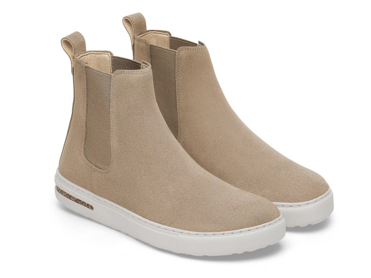Birkenstock Bend Chelsea Suede Leather Taupe