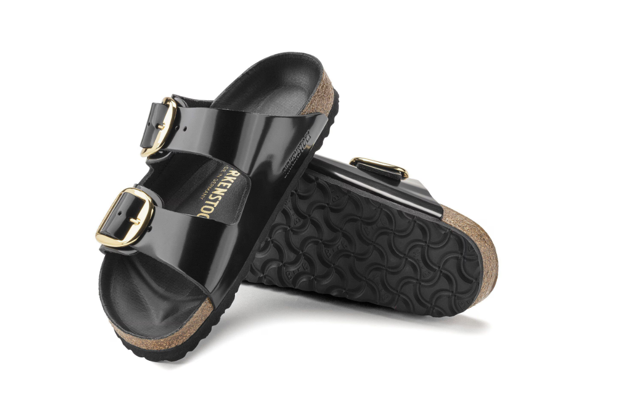 Birkenstock Arizona Big Buckle Patent Leather High Shine Black