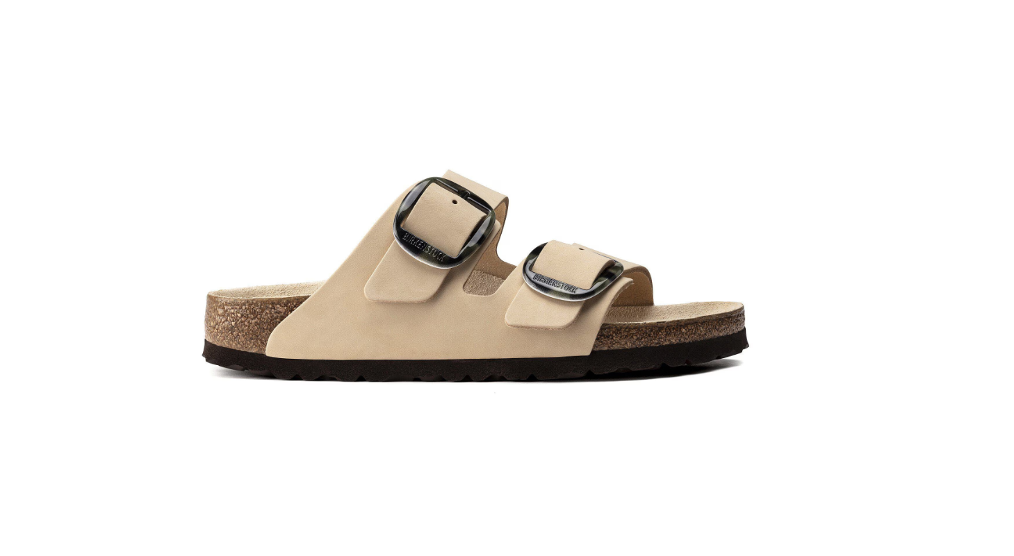 Birkenstock Arizona Big Buckle Nubuck Leather Almond