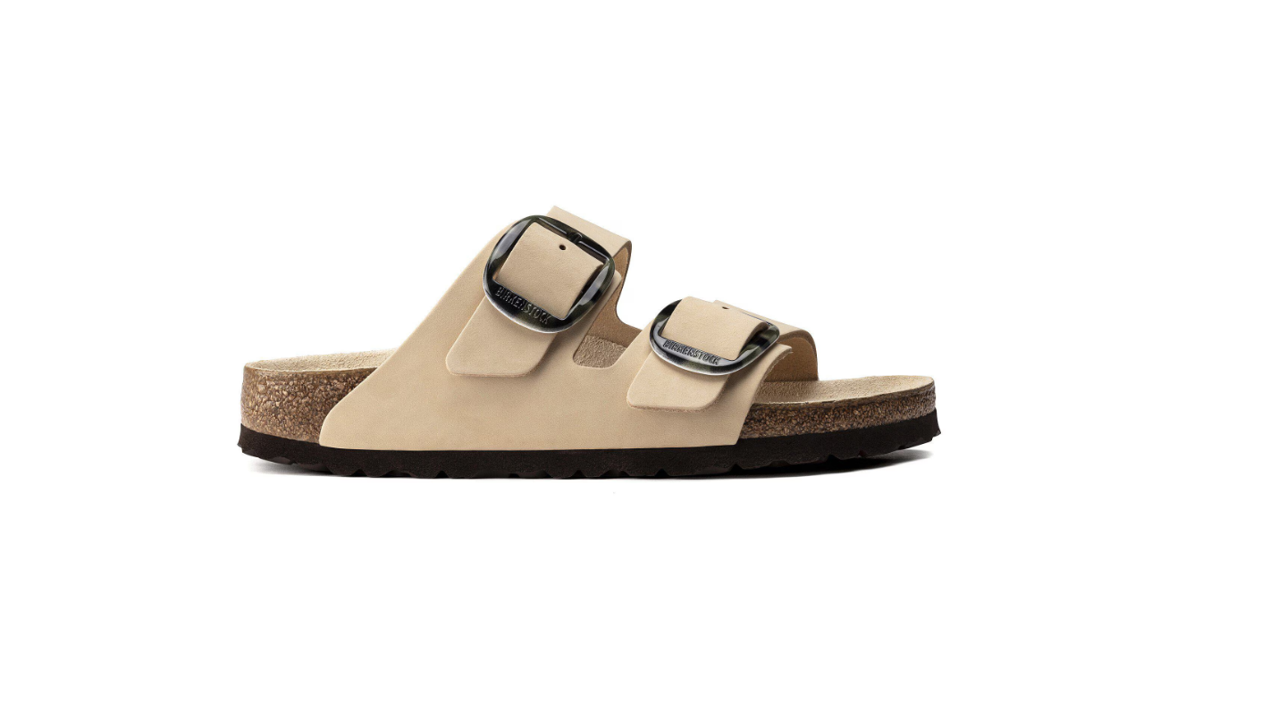 Birkenstock Arizona Big Buckle Nubuck Leather Almond