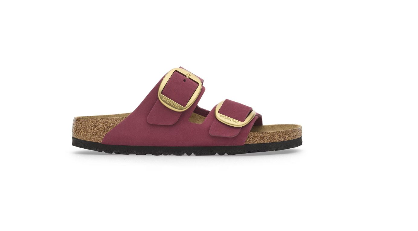 Birkenstock Arizona Big Buckle Nubuck Leather Berry Crush