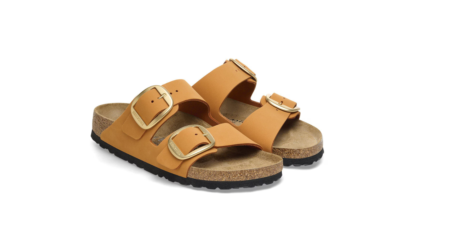 Birkenstock Arizona Big Buckle Nubuck Leather Burnt Orange
