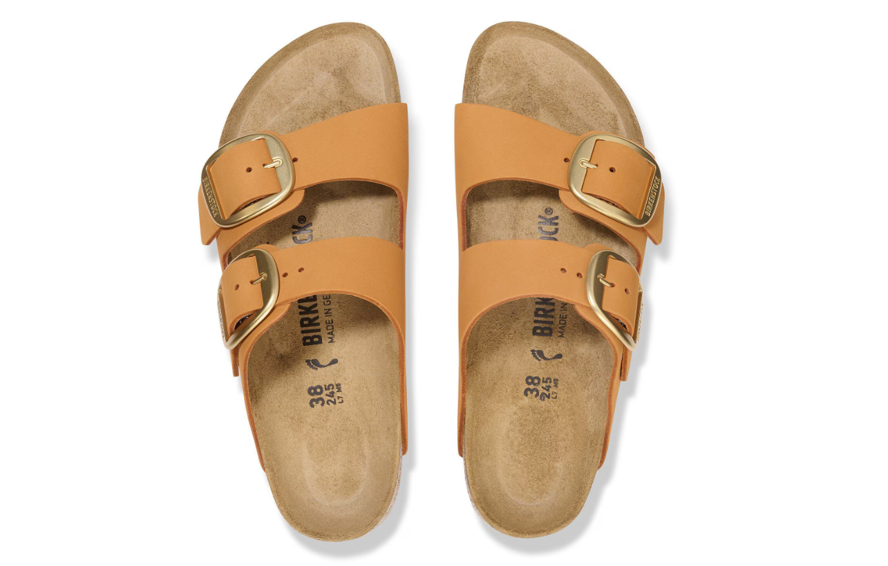 Birkenstock Arizona Big Buckle Nubuck Leather Burnt Orange