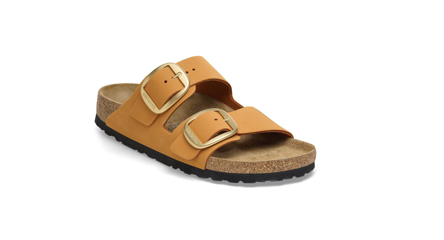 Birkenstock Arizona Big Buckle Nubuck Leather Burnt Orange