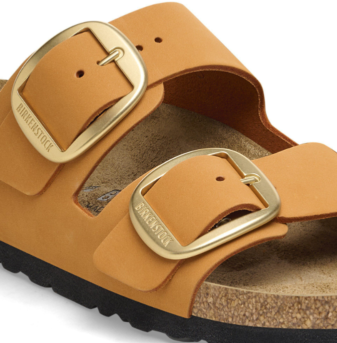 Birkenstock Arizona Big Buckle Nubuck Leather Burnt Orange