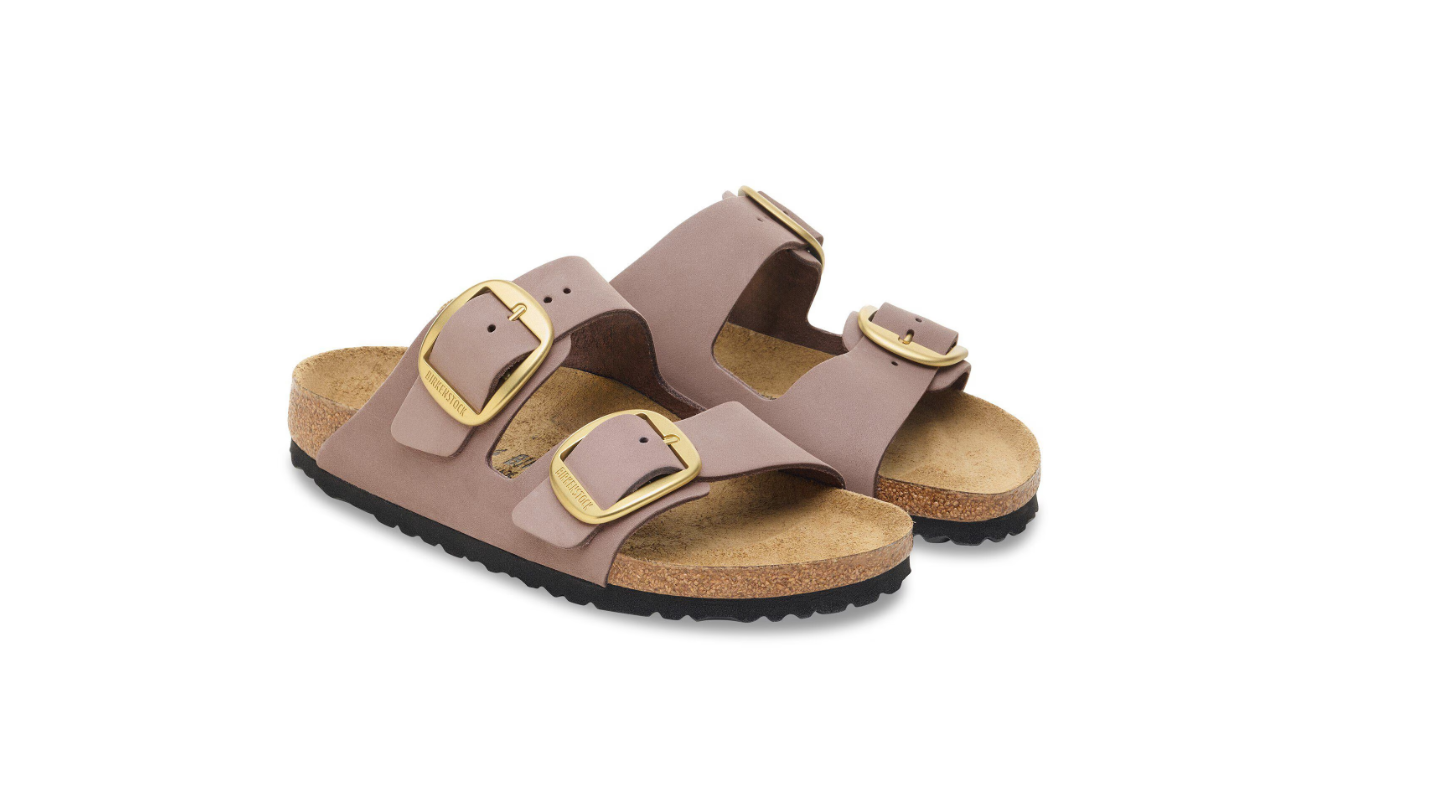 Birkenstock Arizona Big Buckle Nubuck Leather Faded Purple