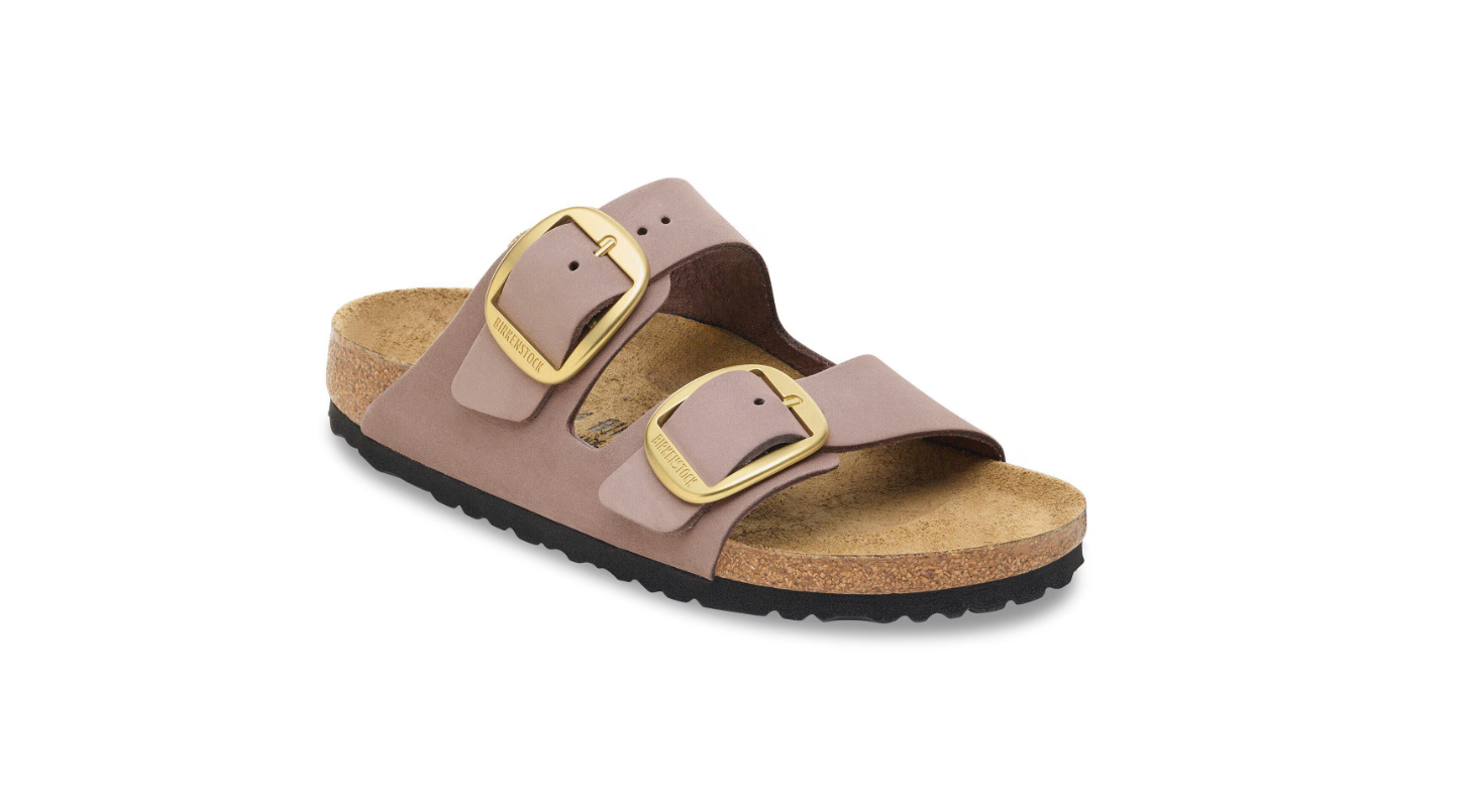 Birkenstock Arizona Big Buckle Nubuck Leather Faded Purple
