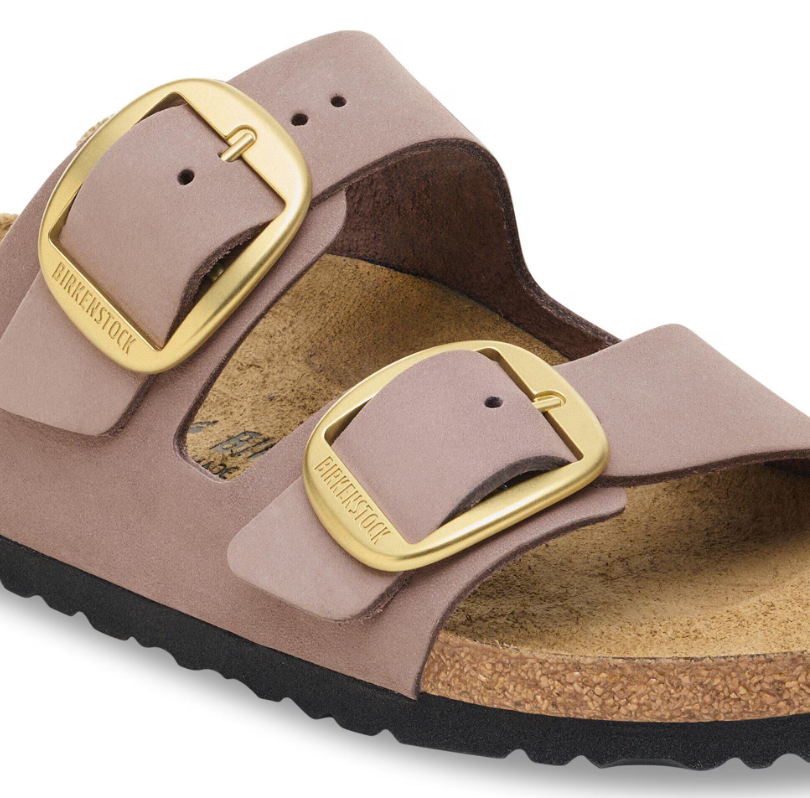 Birkenstock Arizona Big Buckle Nubuck Leather Faded Purple