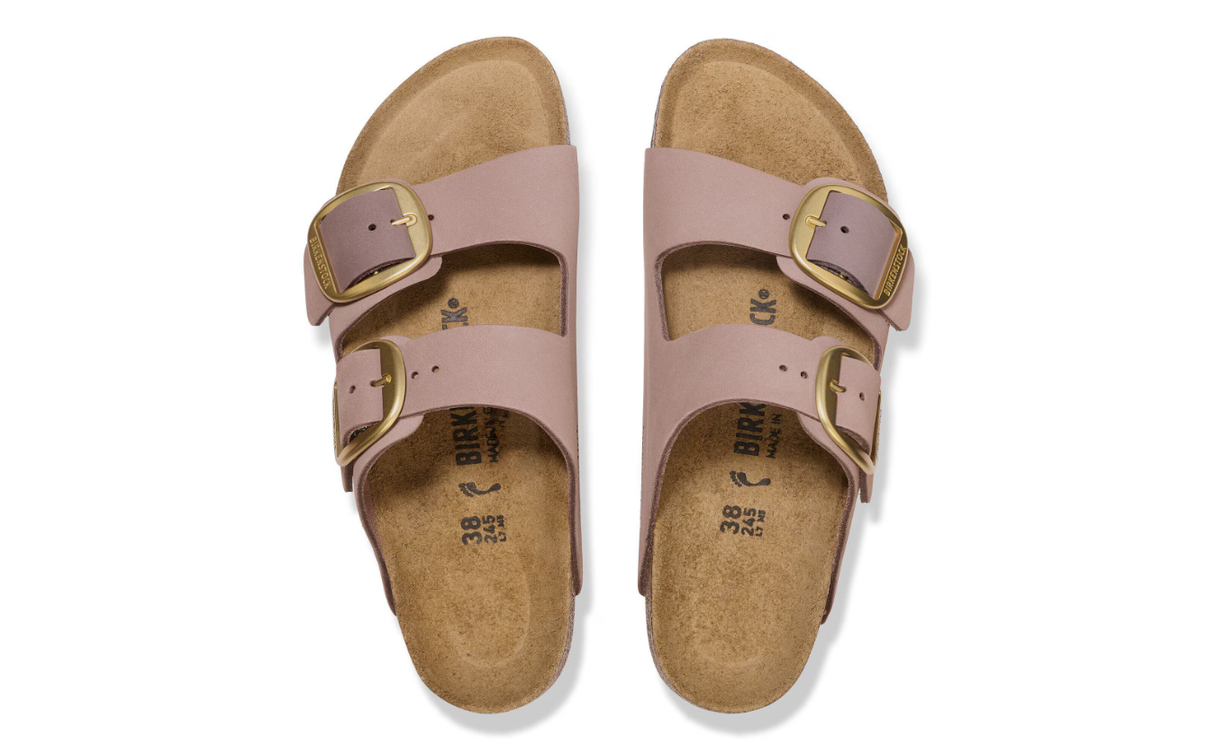 Birkenstock Arizona Big Buckle Nubuck Leather Faded Purple