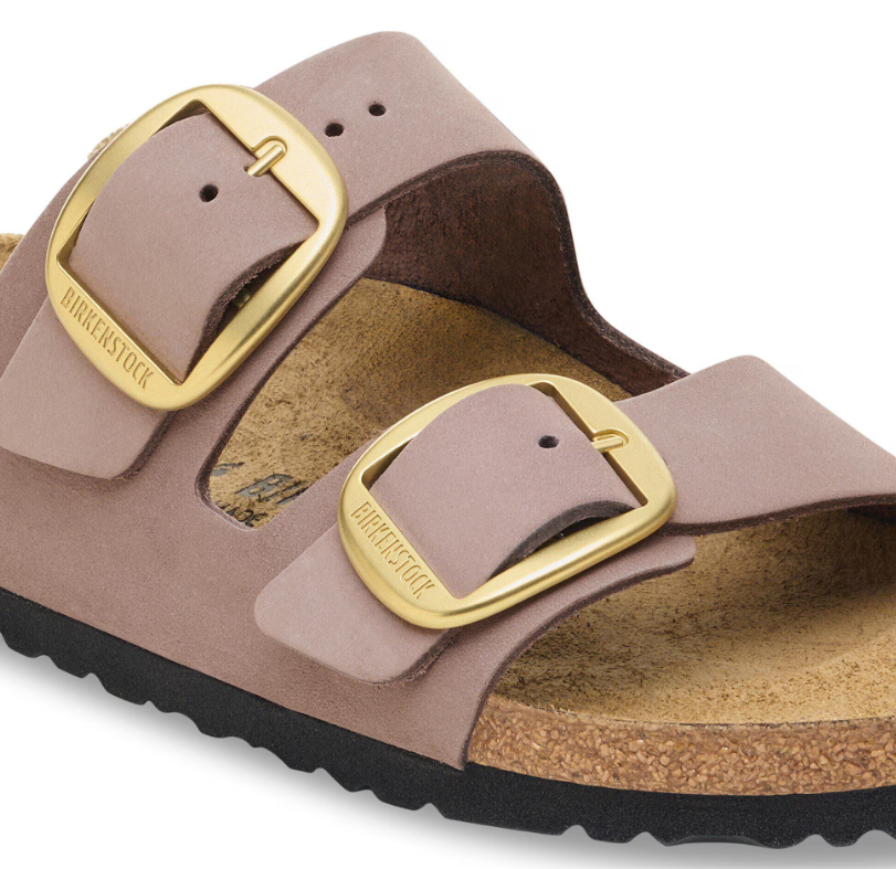 Birkenstock Arizona Big Buckle Nubuck Leather Faded Purple