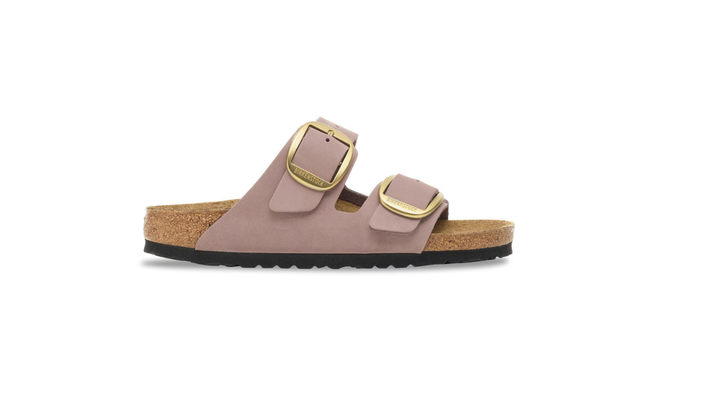 Birkenstock Arizona Big Buckle Nubuck Leather Faded Purple