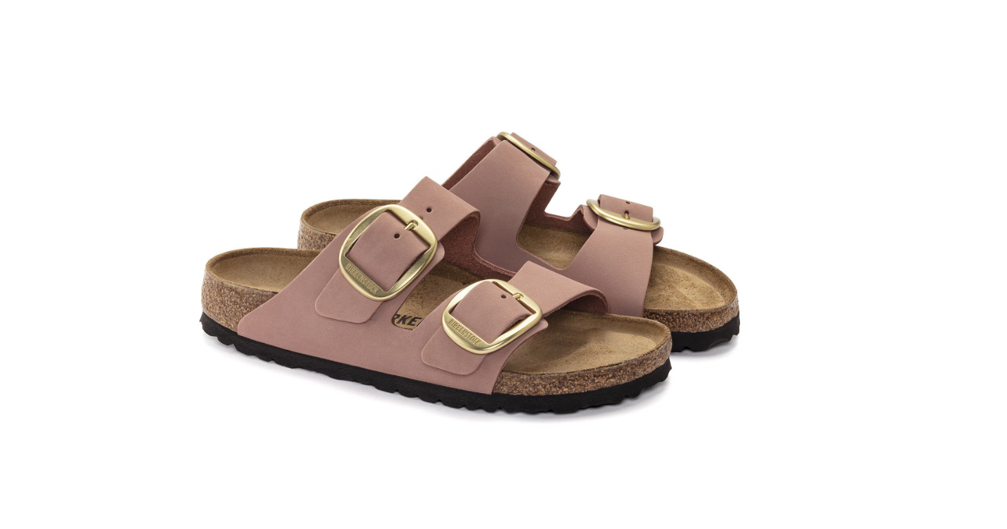 Birkenstock Arizona Big Buckle Nubuck Leather Old Rose