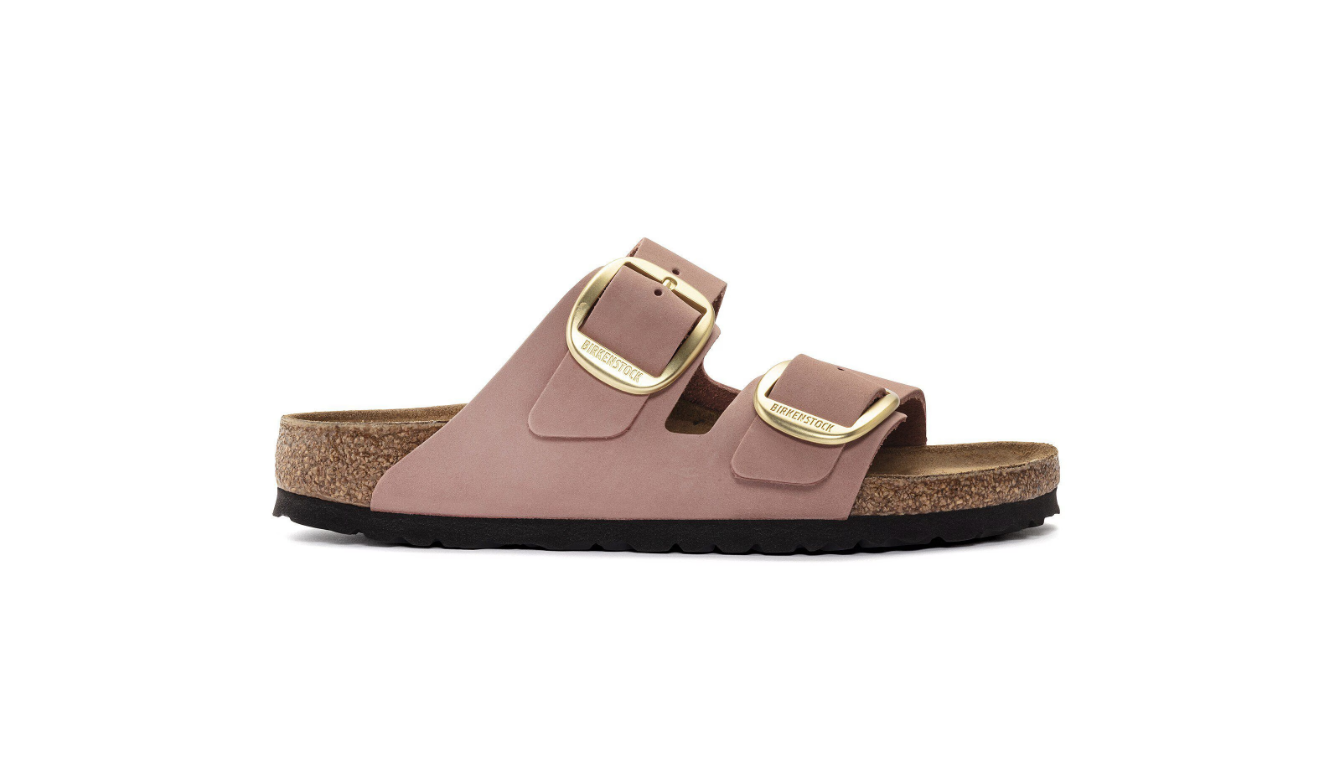 Birkenstock Arizona Big Buckle Nubuck Leather Old Rose