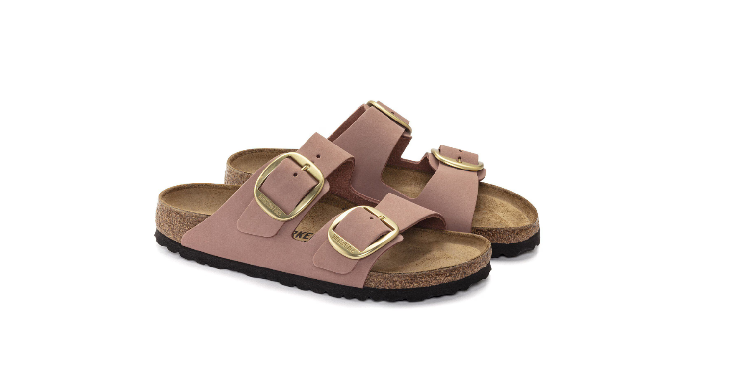 Birkenstock Arizona Big Buckle Nubuck Leather Old Rose
