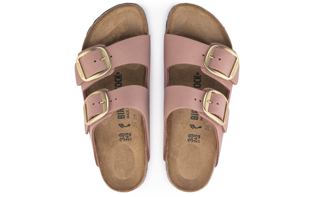 Birkenstock Arizona Big Buckle Nubuck Leather Old Rose