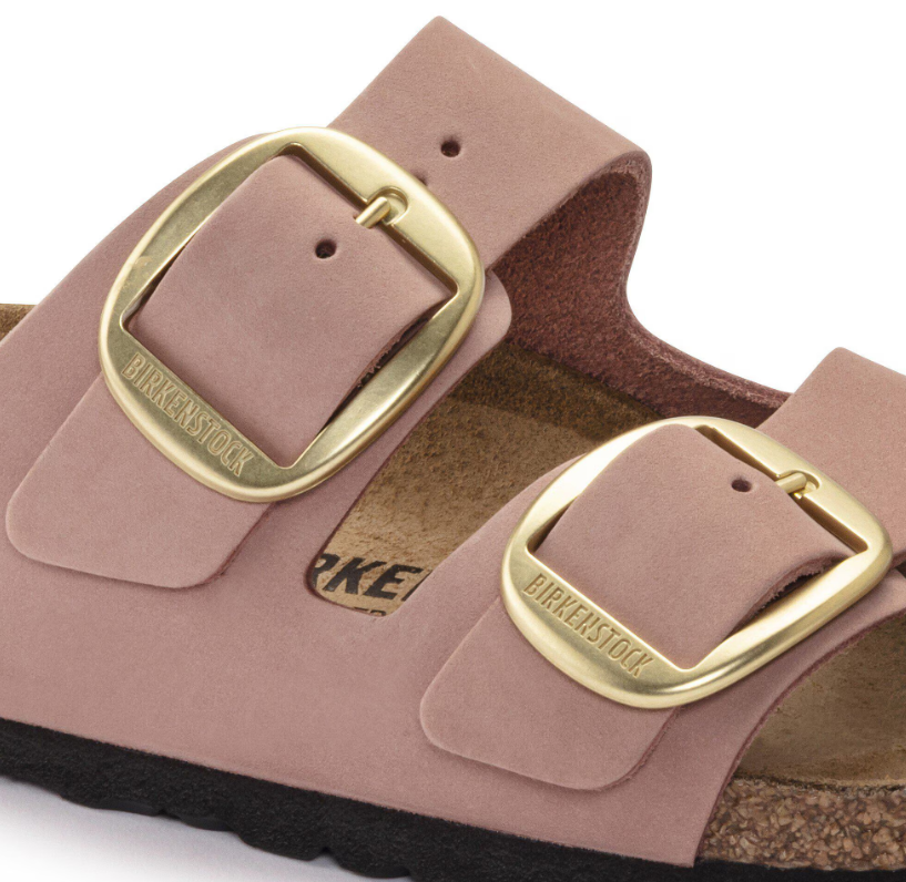 Birkenstock Arizona Big Buckle Nubuck Leather Old Rose