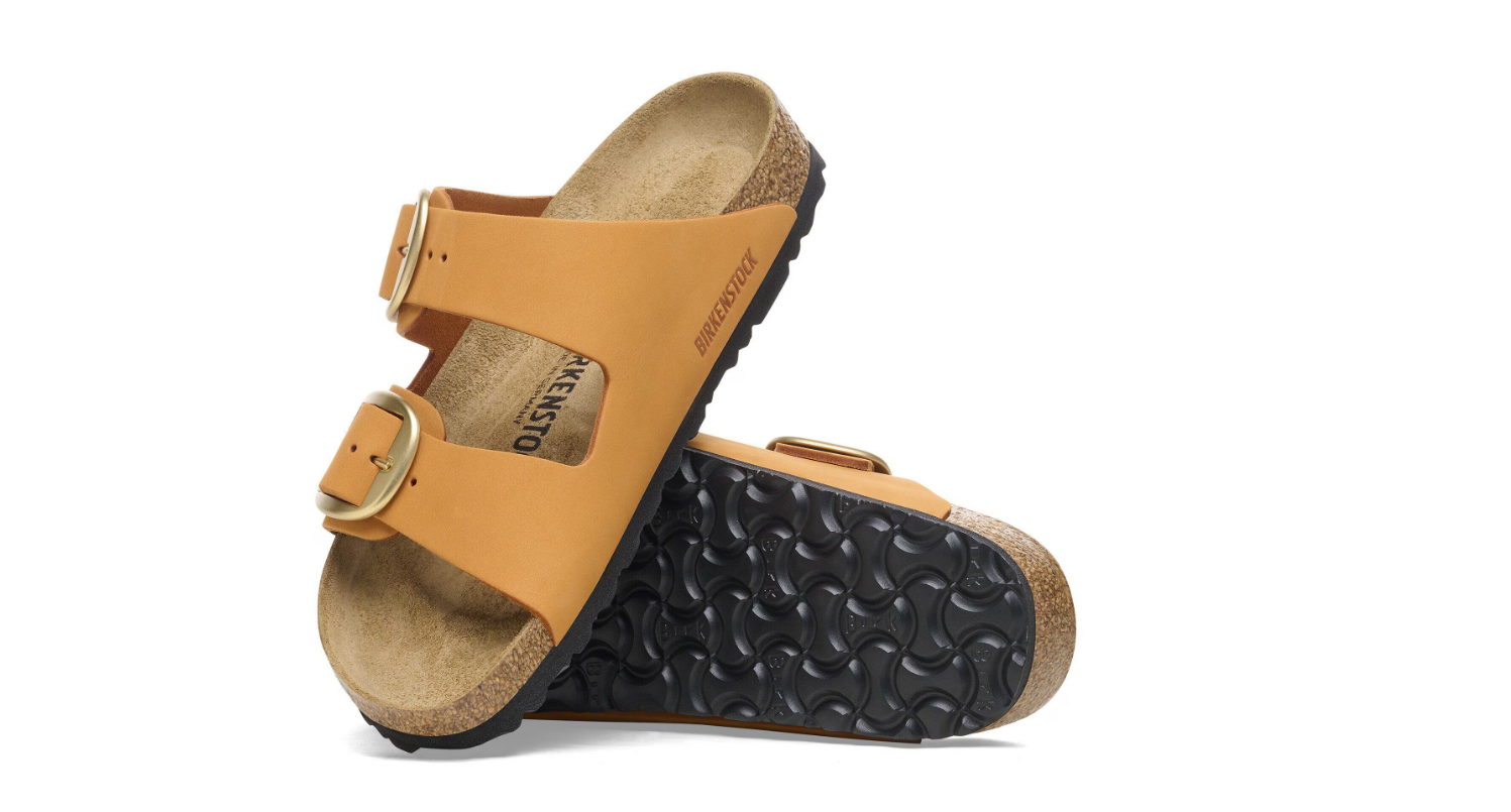 Birkenstock Arizona Big Buckle Nubuck Leather Burnt Orange