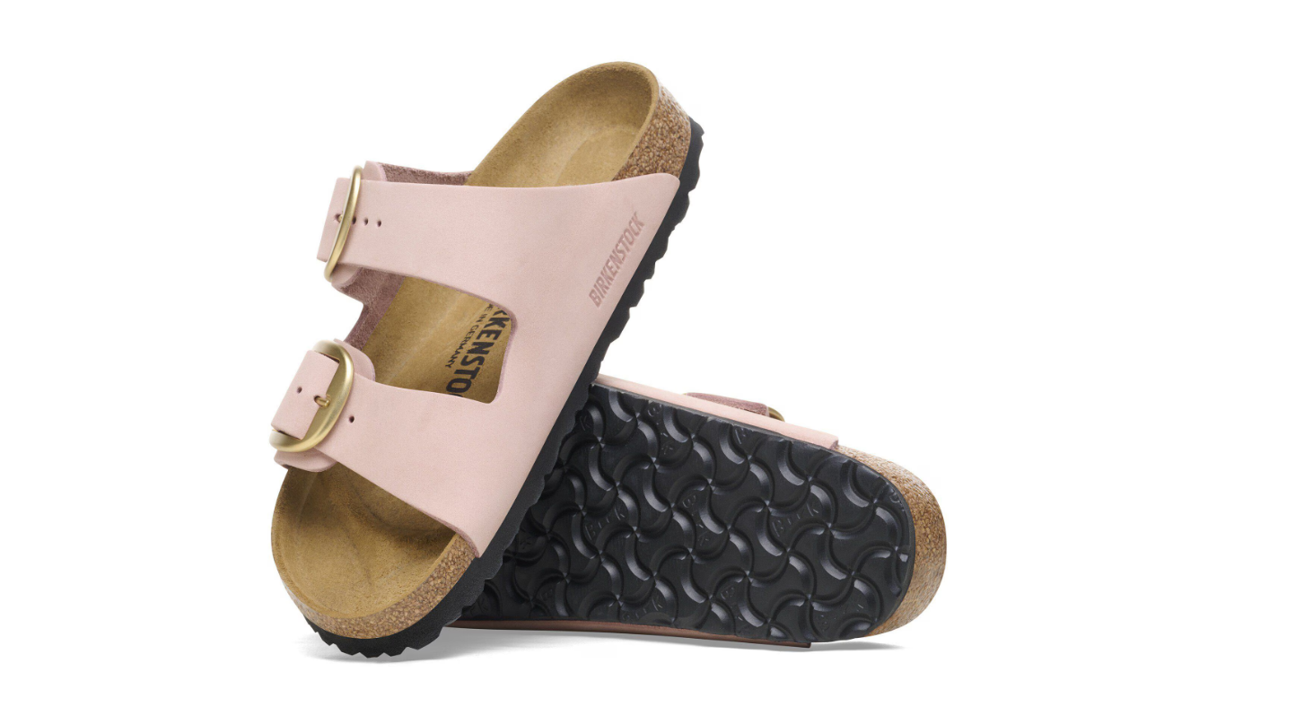 Birkenstock Arizona Big Buckle Nubuck Leather Soft Pink