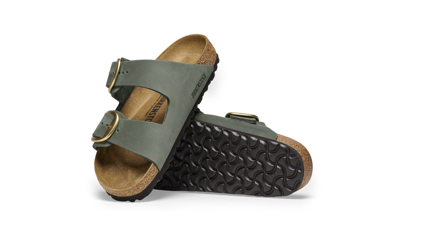 Birkenstock Arizona Big Buckle Nubuck Leather Thyme