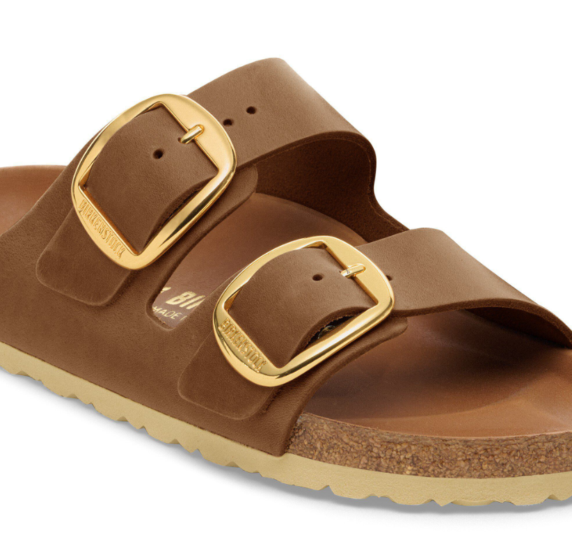 Birkenstock Arizona Big Buckle Oiled Leather Cognac Sandals