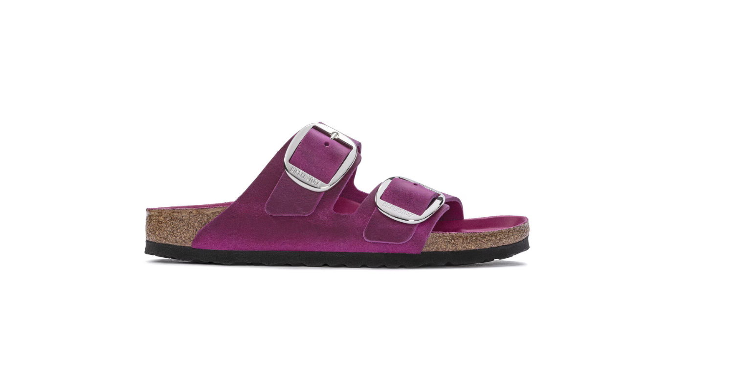 Birkenstock Arizona Big Buckle Oiled Leather Festival Fuchsia Sandals