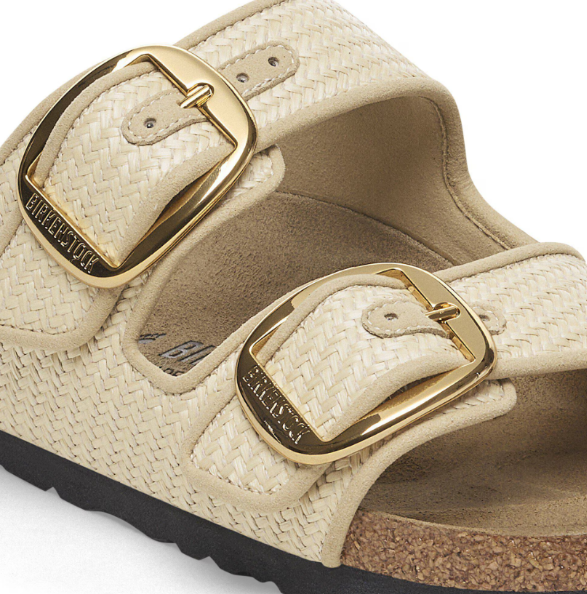 Birkenstock Arizona Big Buckle Raffia Textile Raffia Naturale