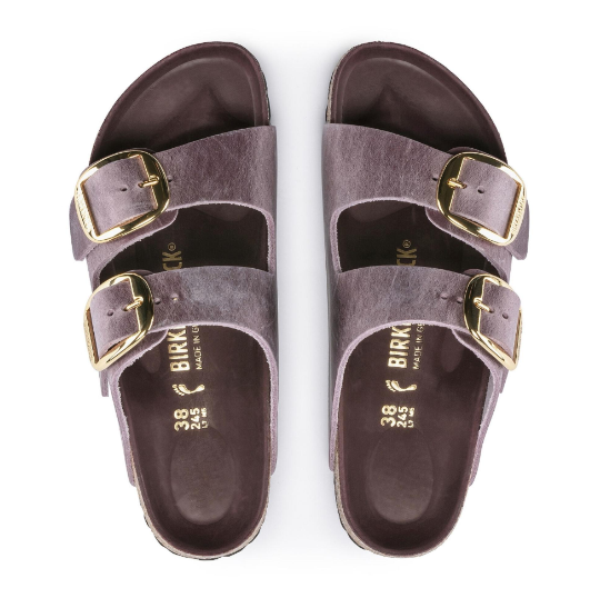 Birkenstock Arizona Big Buckle Waxy Leather Lavender Blush