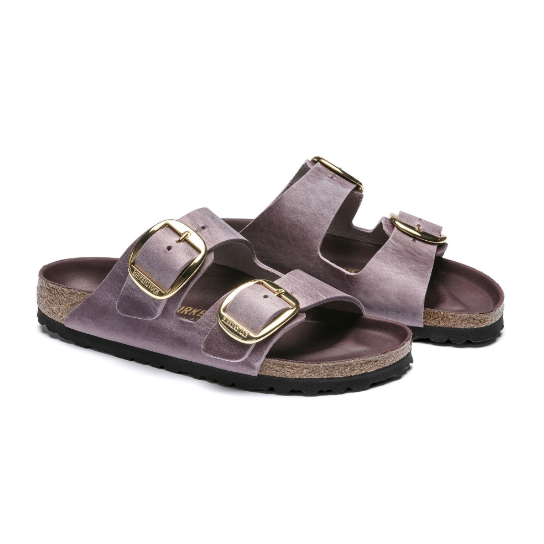 Birkenstock Arizona Big Buckle Waxy Leather Lavender Blush