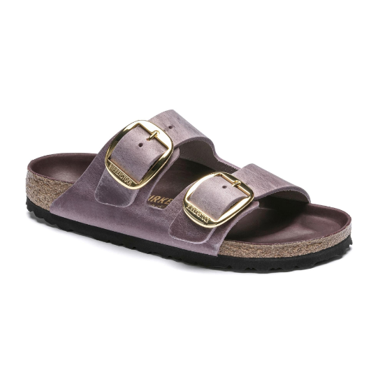 Birkenstock Arizona Big Buckle Waxy Leather Lavender Blush
