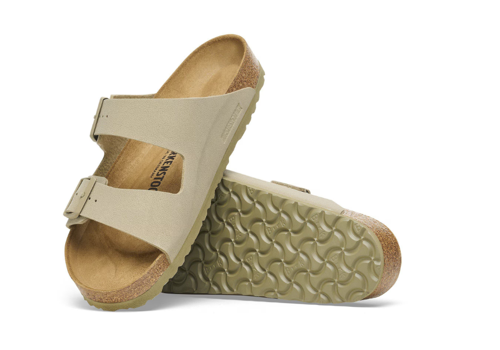 Birkenstock Arizona Birko-Flor Faded Khaki Sandals