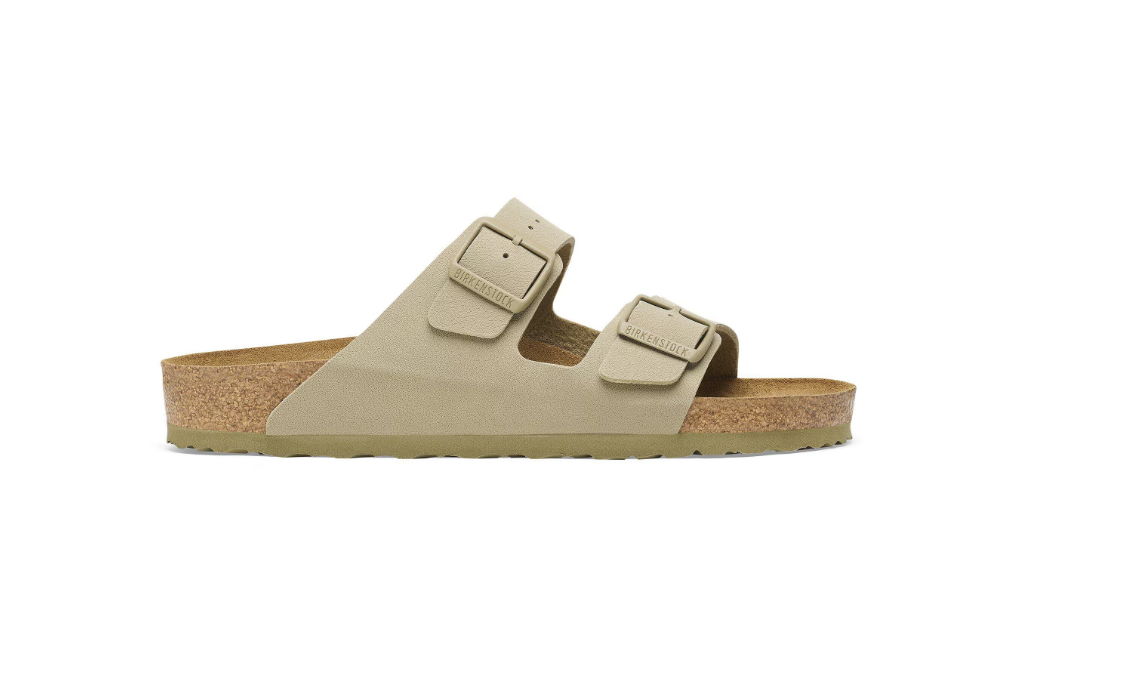 Birkenstock Arizona Birko-Flor Faded Khaki Sandals