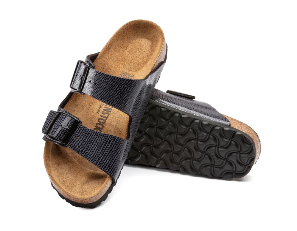 Birkenstock Arizona Birko-Flor Magical Metallic Midnight Sandals