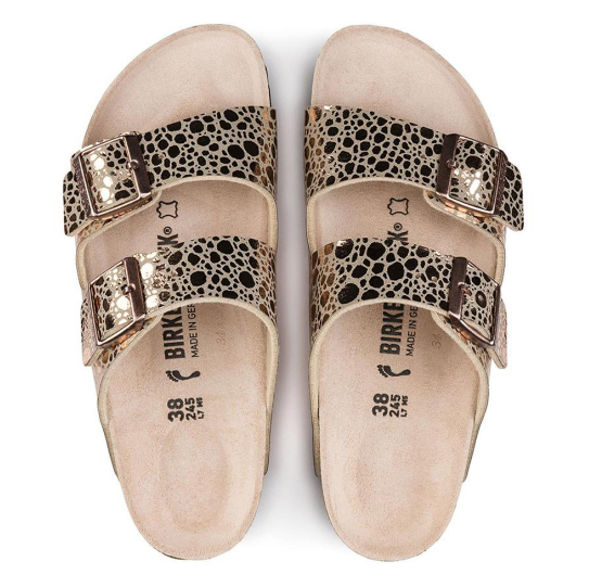 Birkenstock Arizona Birko-Flor Metallic Stones Copper Sandals